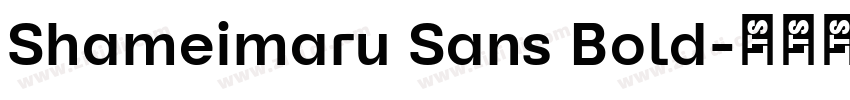 Shameimaru Sans Bold字体转换
